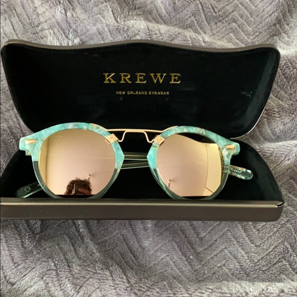 Krewe Turqoise Sunglasses